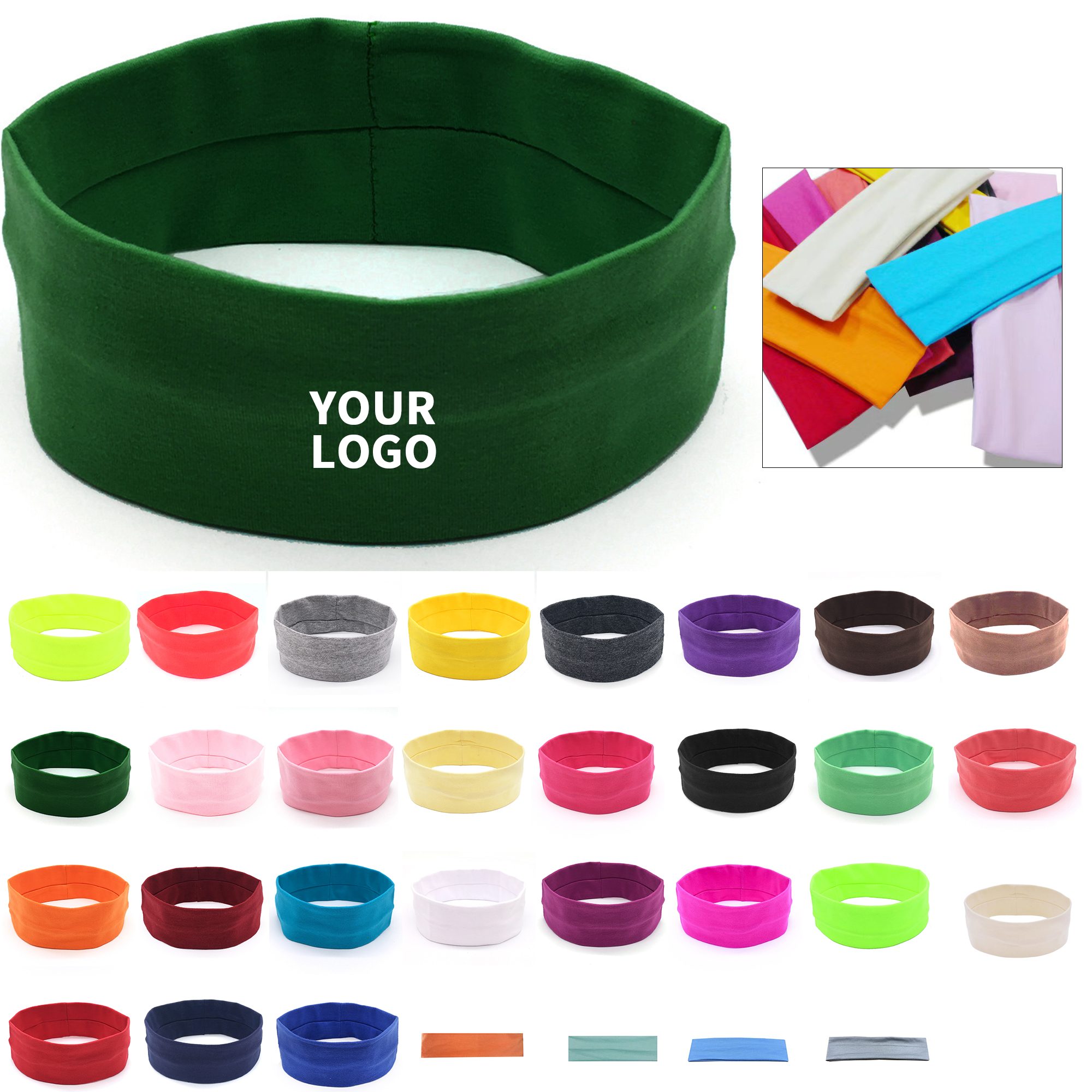 Moisture Wicking Elastic Headband 7.87" X 2.36" 4