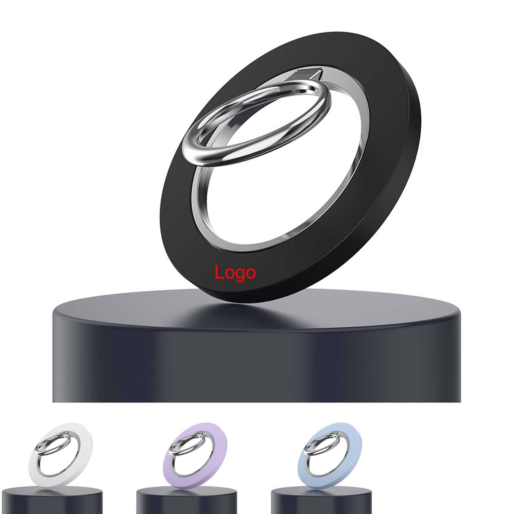 Magnetic Phone Ring Grip for Wireless Charging 1