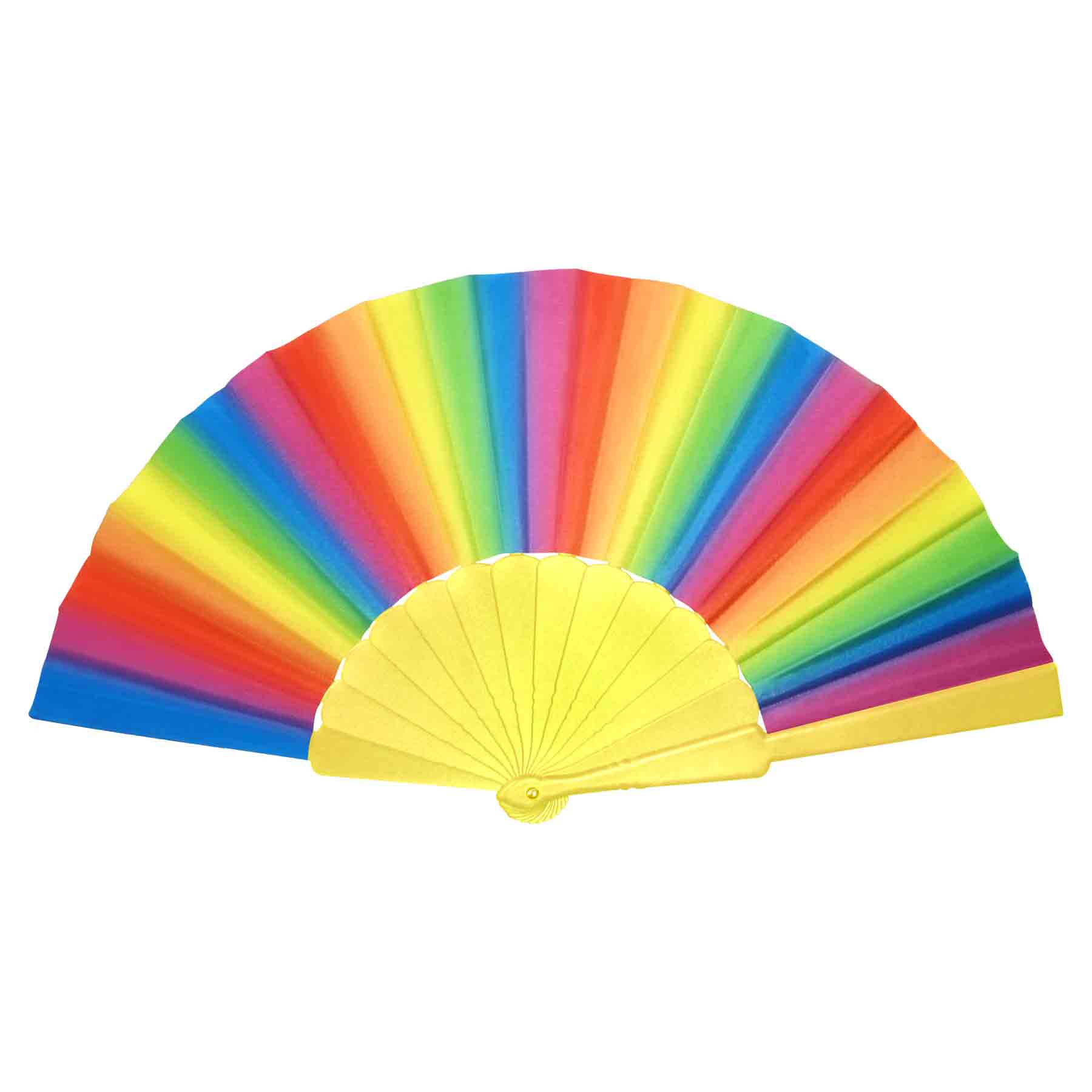 9" Plastic Folding Hand Fan 16
