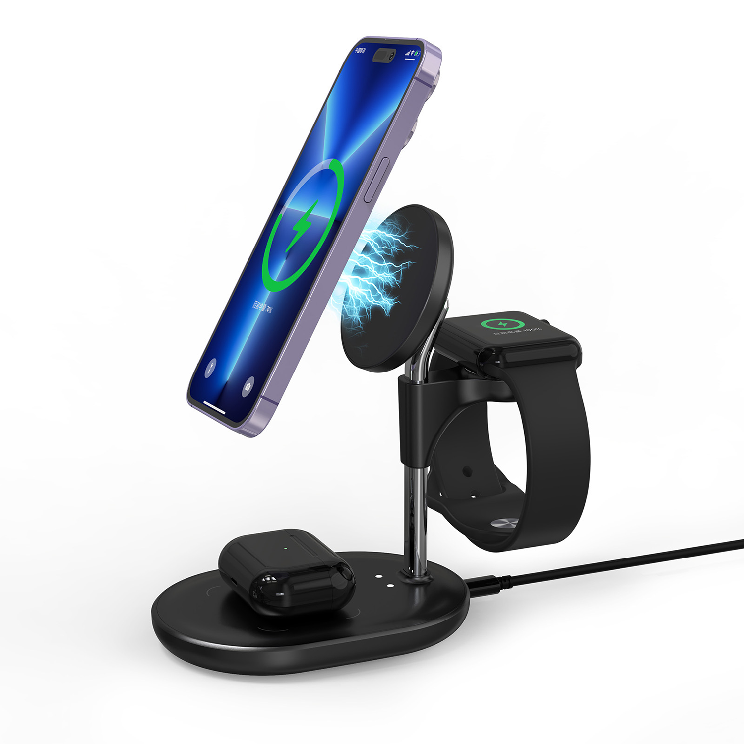 3 in 1 Smart Magnetic Wireless Charger Stand 7