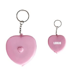 Charming Heart Shaped Tape Ruler Keychain 20