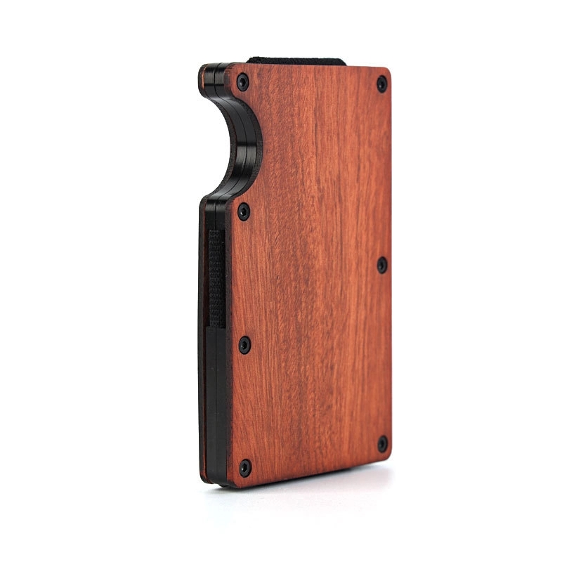 Wooden Rfid Blocking Anti Theft Card Holder Wallet 3