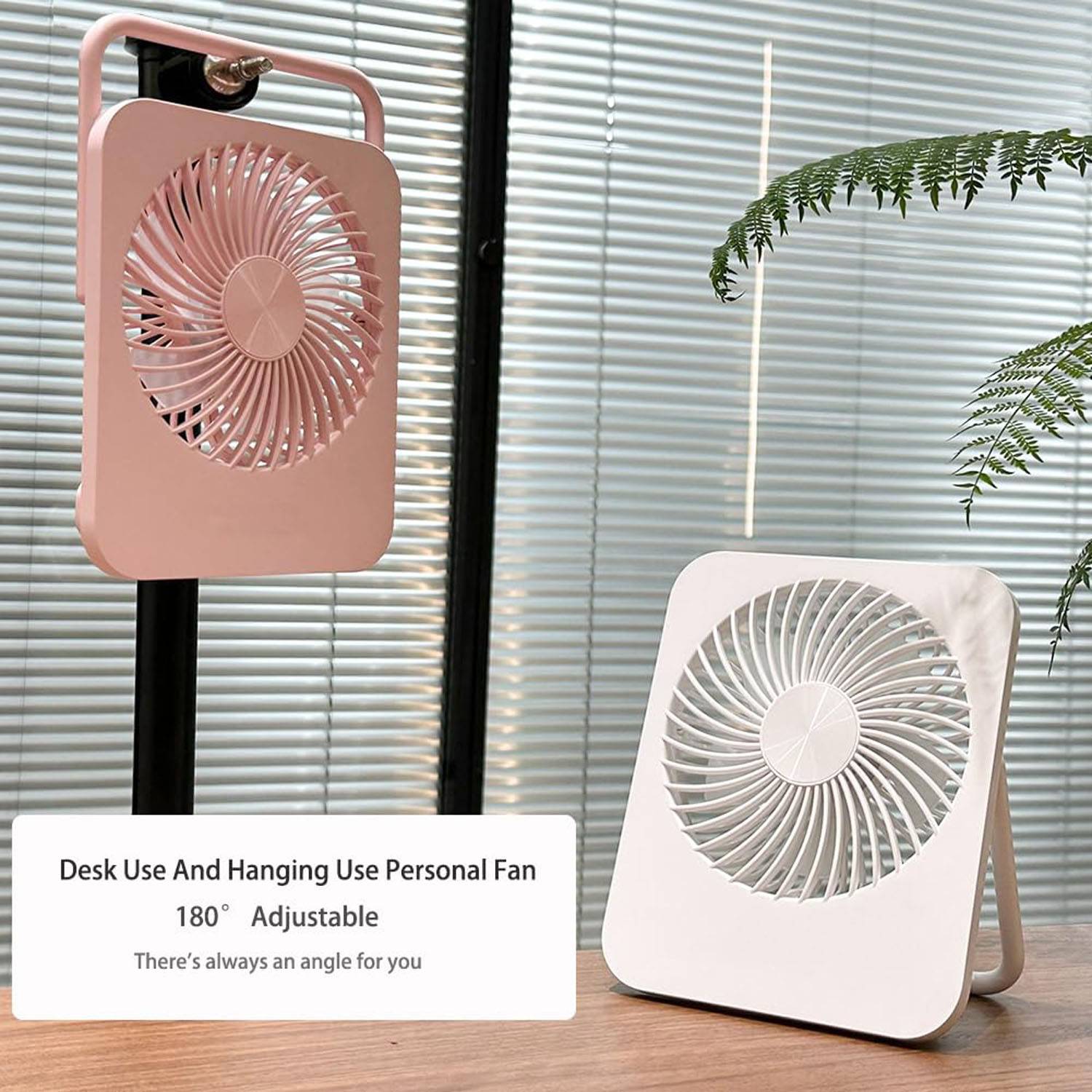 Mini Rechargeable Portable Adjustable Desk Fan 10