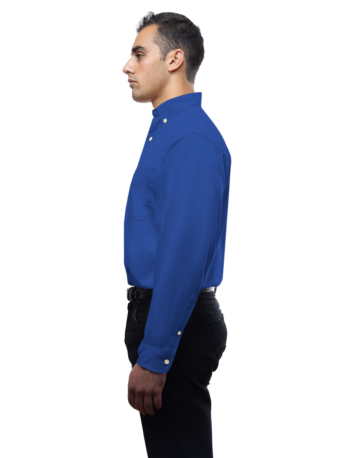 Blue Generation - Men's 1-Pocket Superblend Poplin Shirt 55