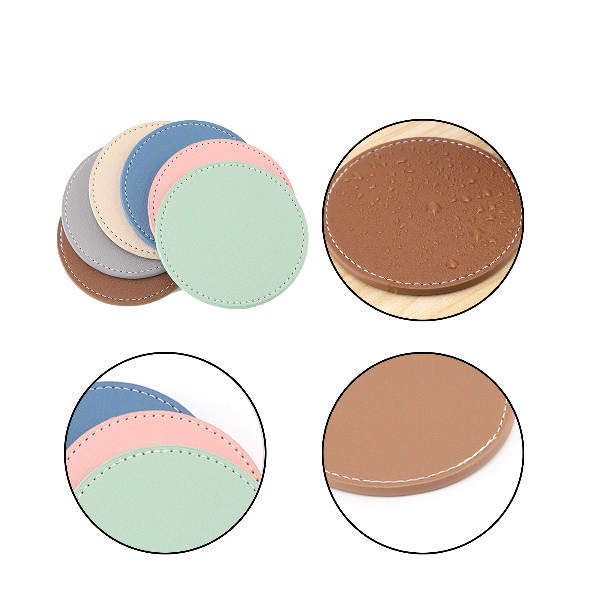 PU Leather Coaster 3