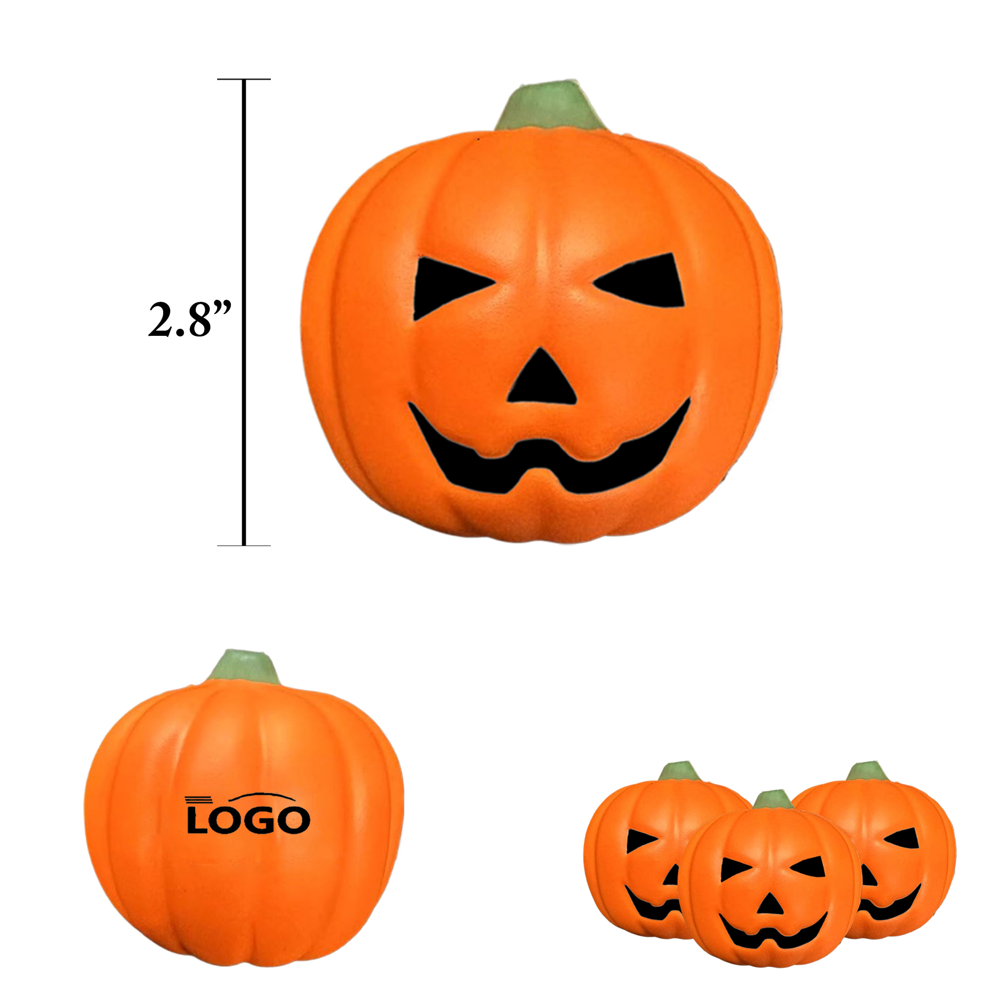 PU Pumpkin Stress Balls 2