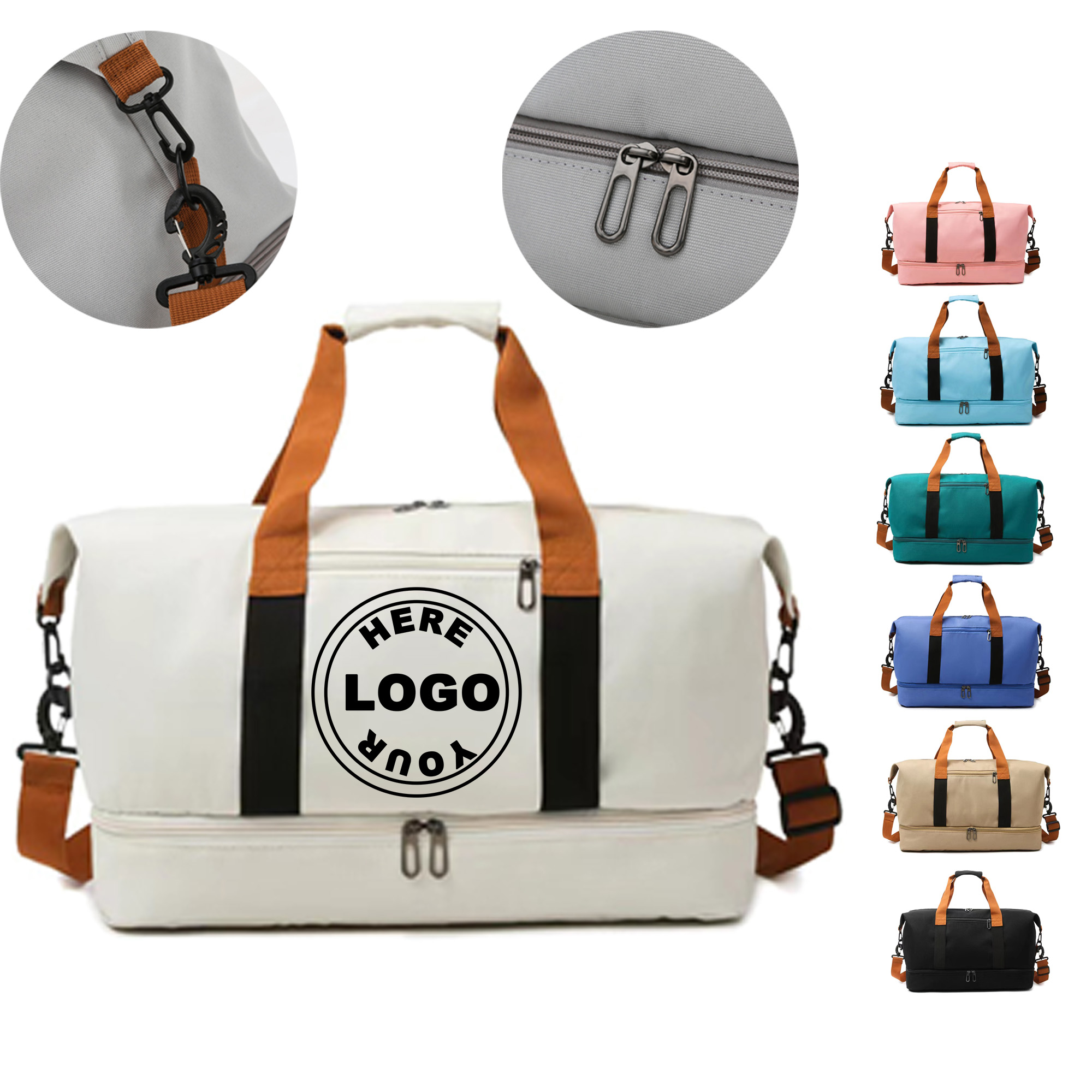 Water-Resistant Oxford Fabric Fitness Bag 2