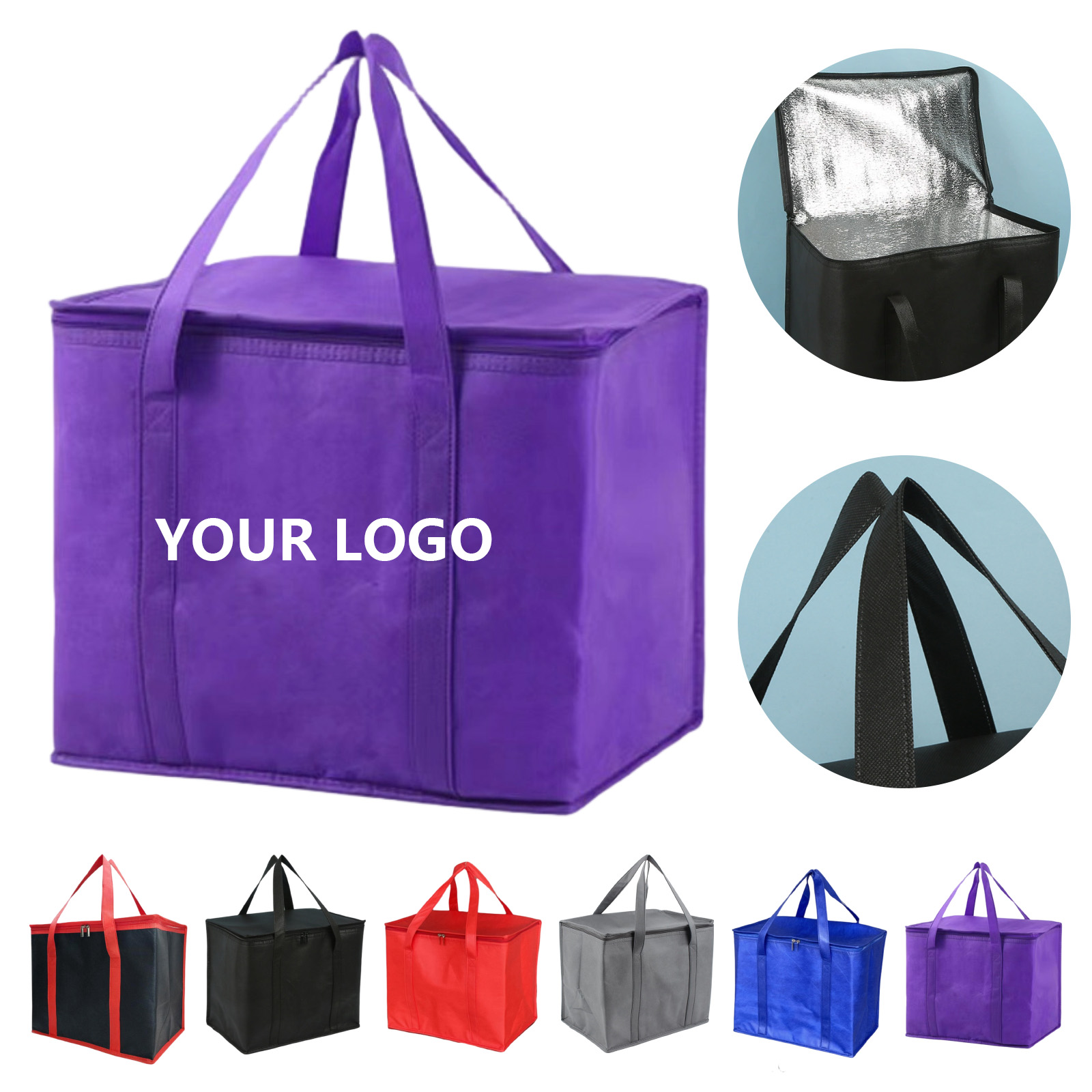 Non Woven Stand Up Shopping Tote With Reinforced Handle 3