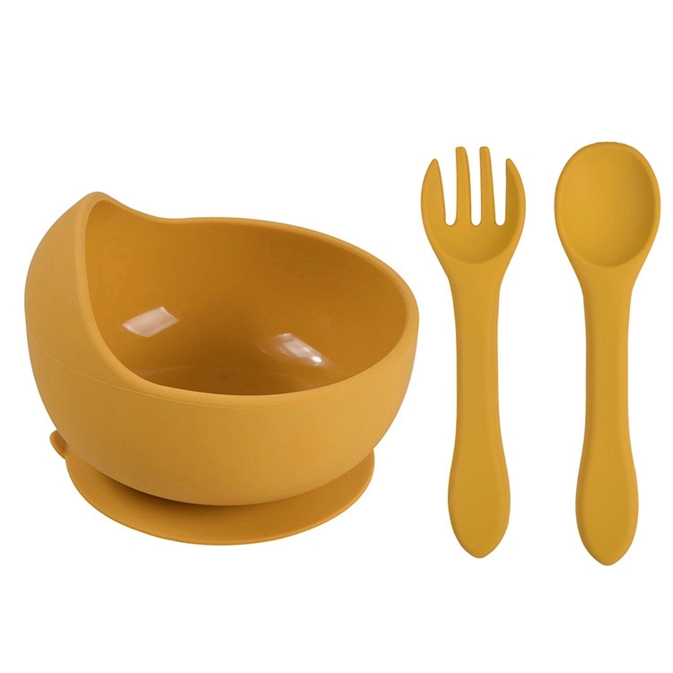 Silicone Suction Bowls for Baby with Spoon and Fork 4