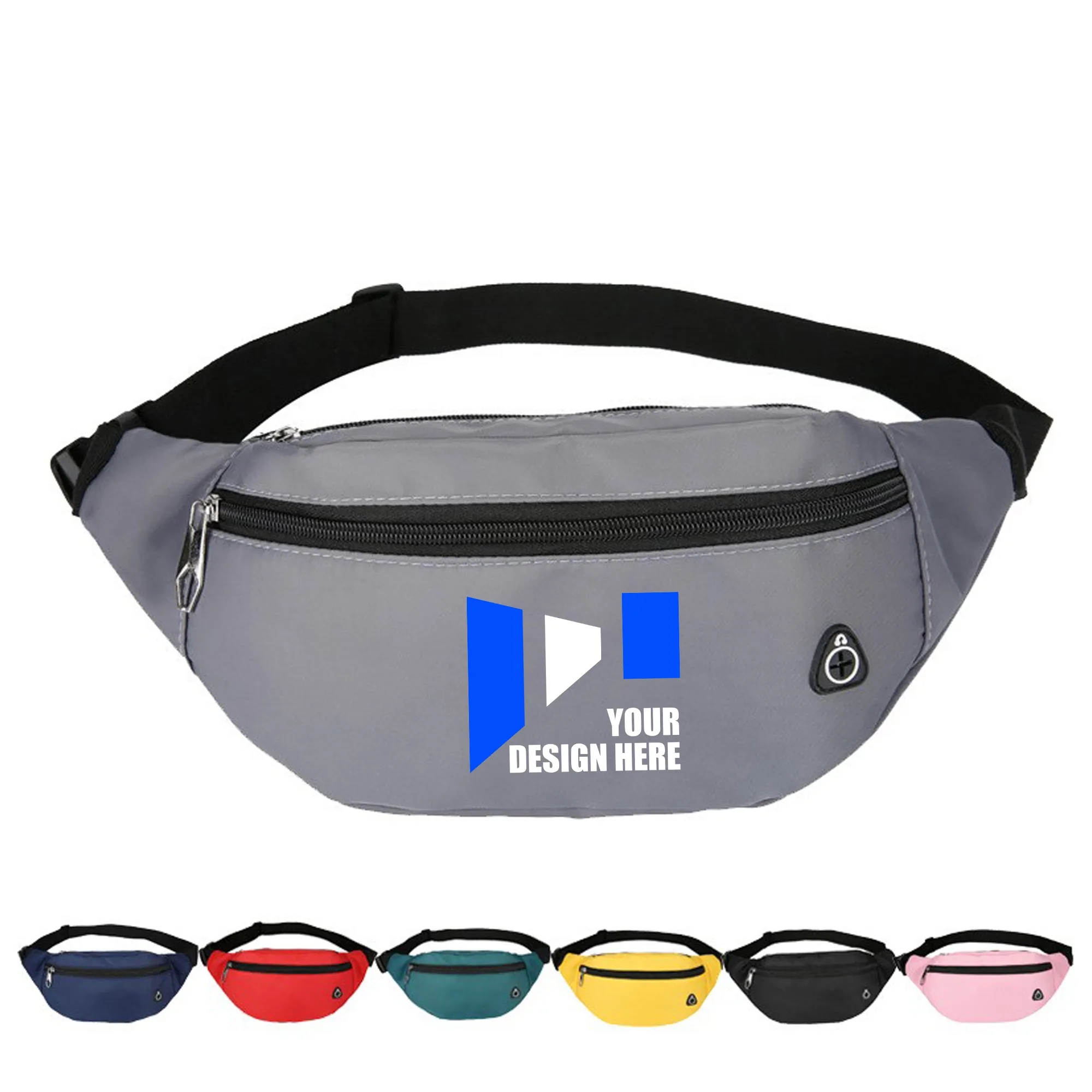 Polyester Sport Full-color Waist Bag 1