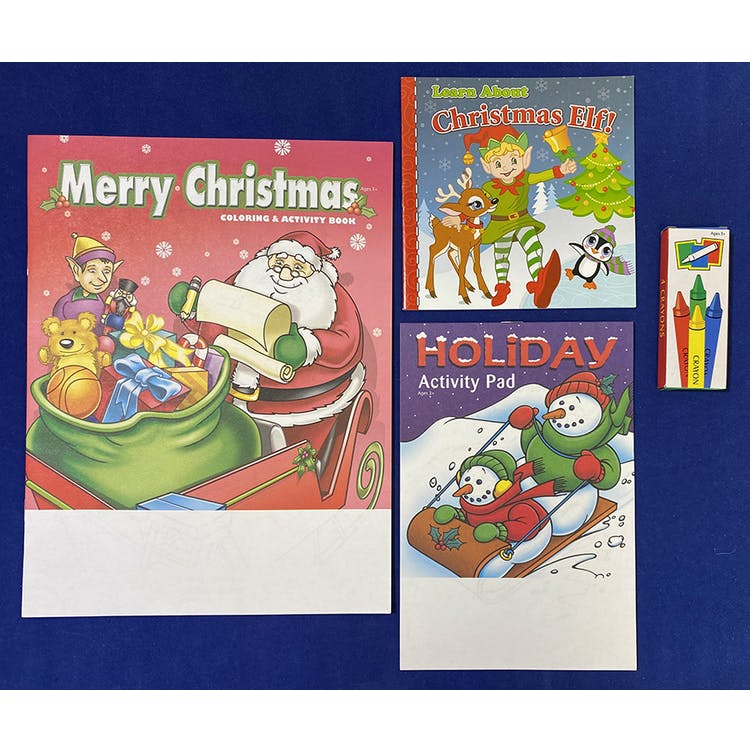 Christmas Activity & Coloring Book Sets - 4 Pieces Vol. 2 2