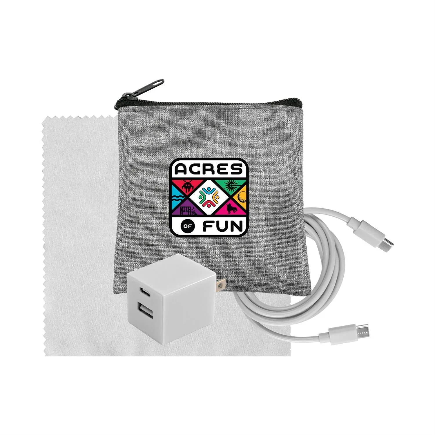 Recycled A+C to C Cable, Wall & Cloth Set 20