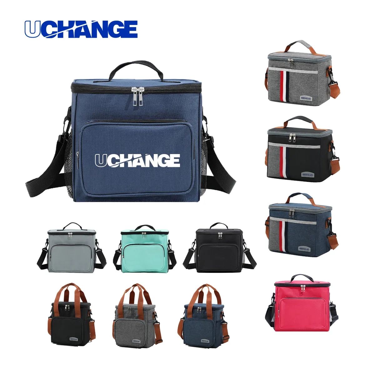 10L Insulated Thermal Lunch Bag With Shoulder Strap 3