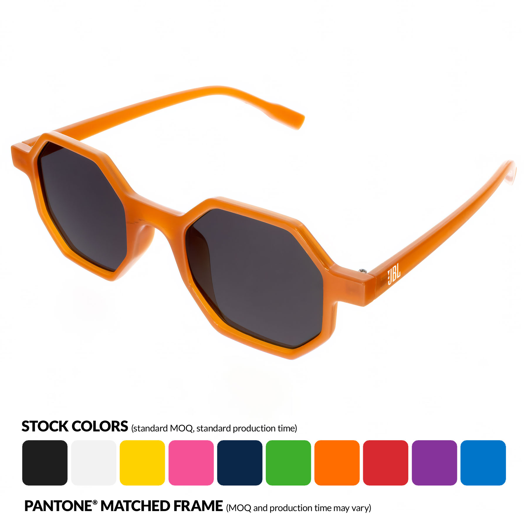Hexagon Frosted Sunglasses 6