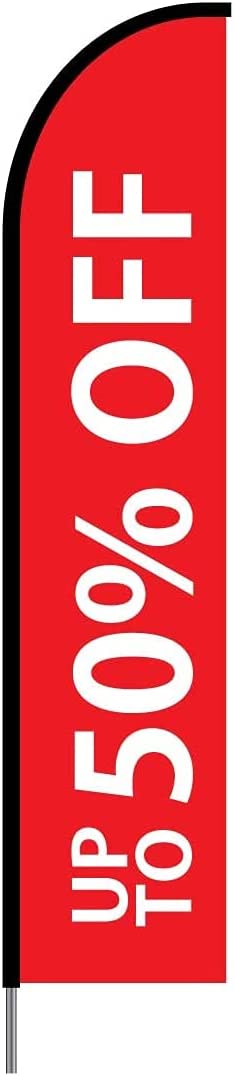 Upto 50% Off Flag Kit 15' Feet Feather Flag Sign feather banner Outdoor Banner 1