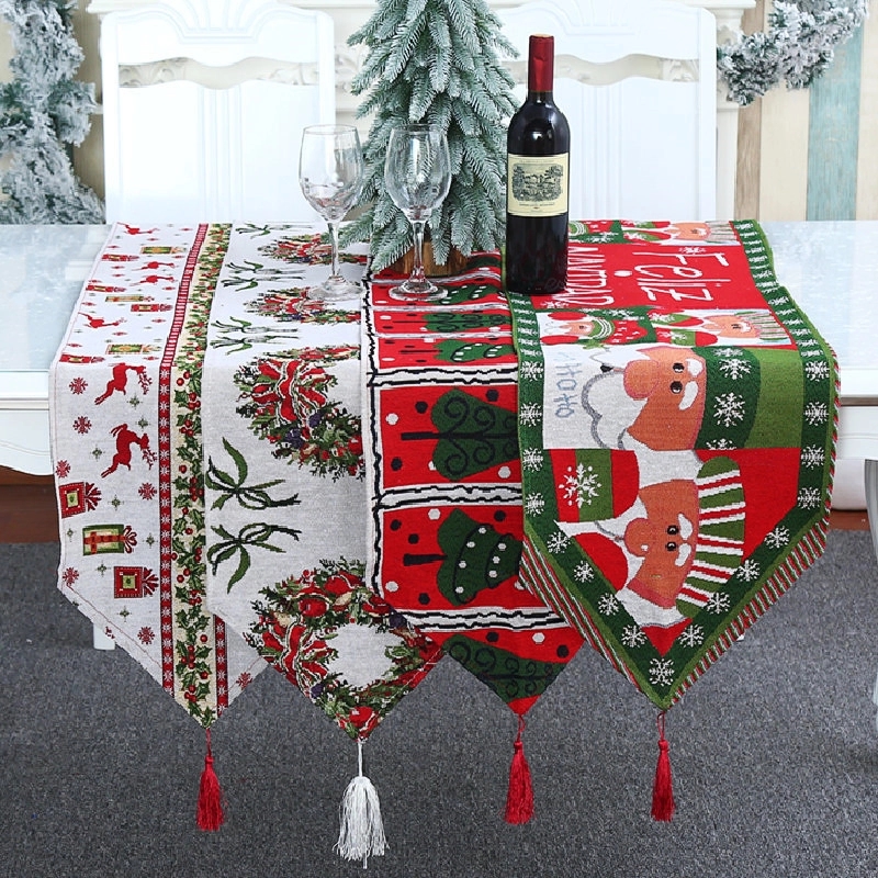 Christmas Knitted Cloth Table Runner 3
