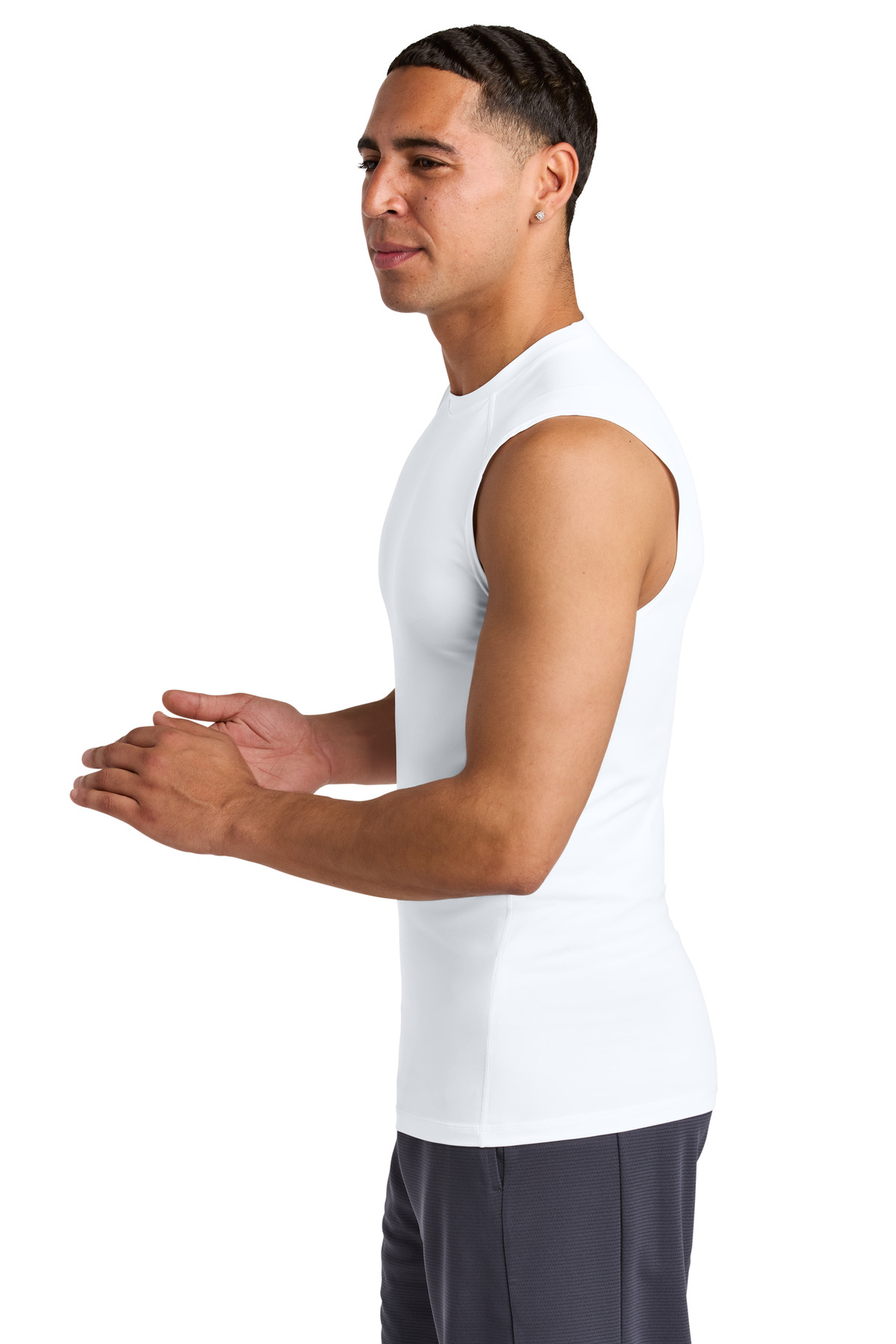 Sport-Tek PosiCharge Compression Sleeveless Tee ST121SL 4