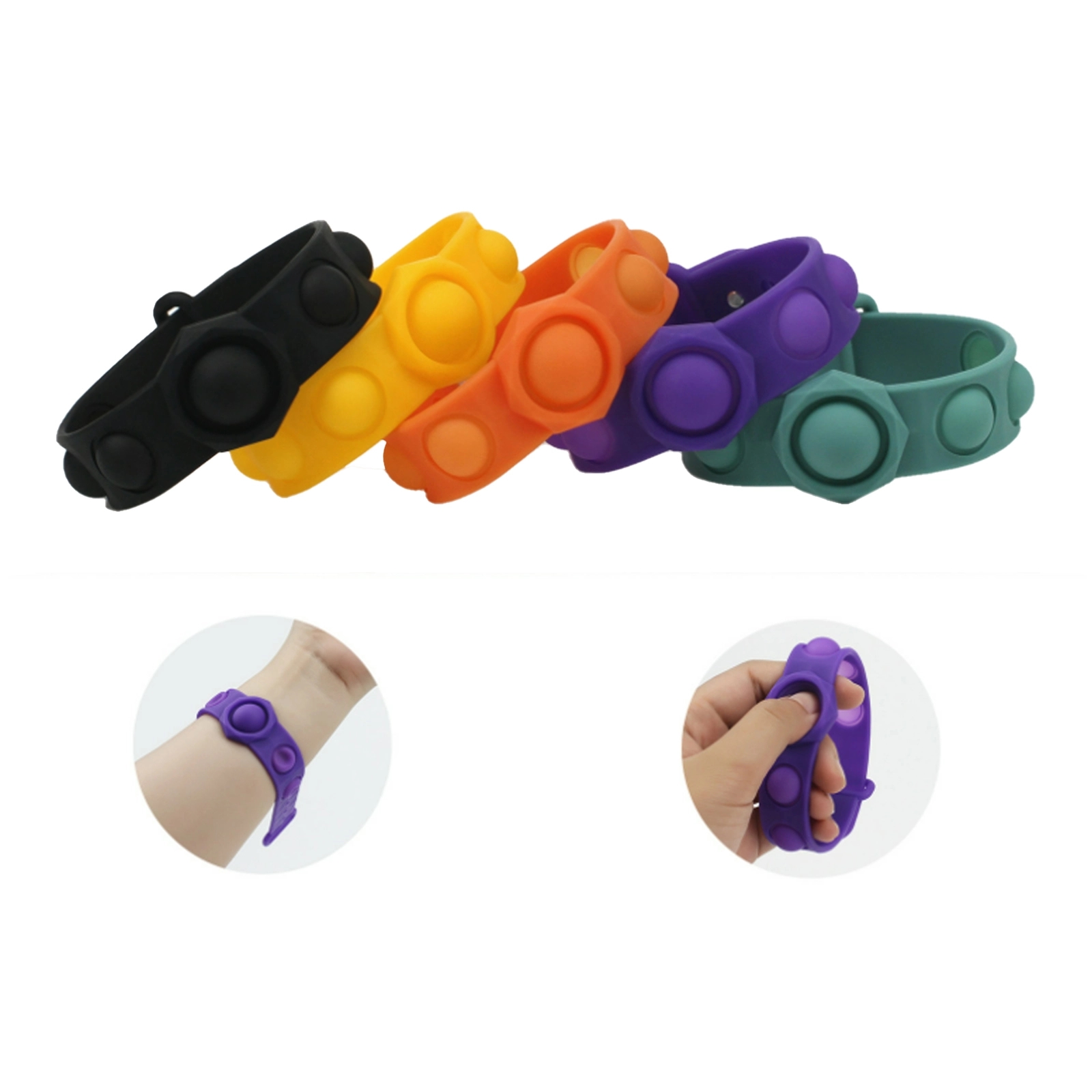 Silicone Stress Relief Push Pop Wristband 5