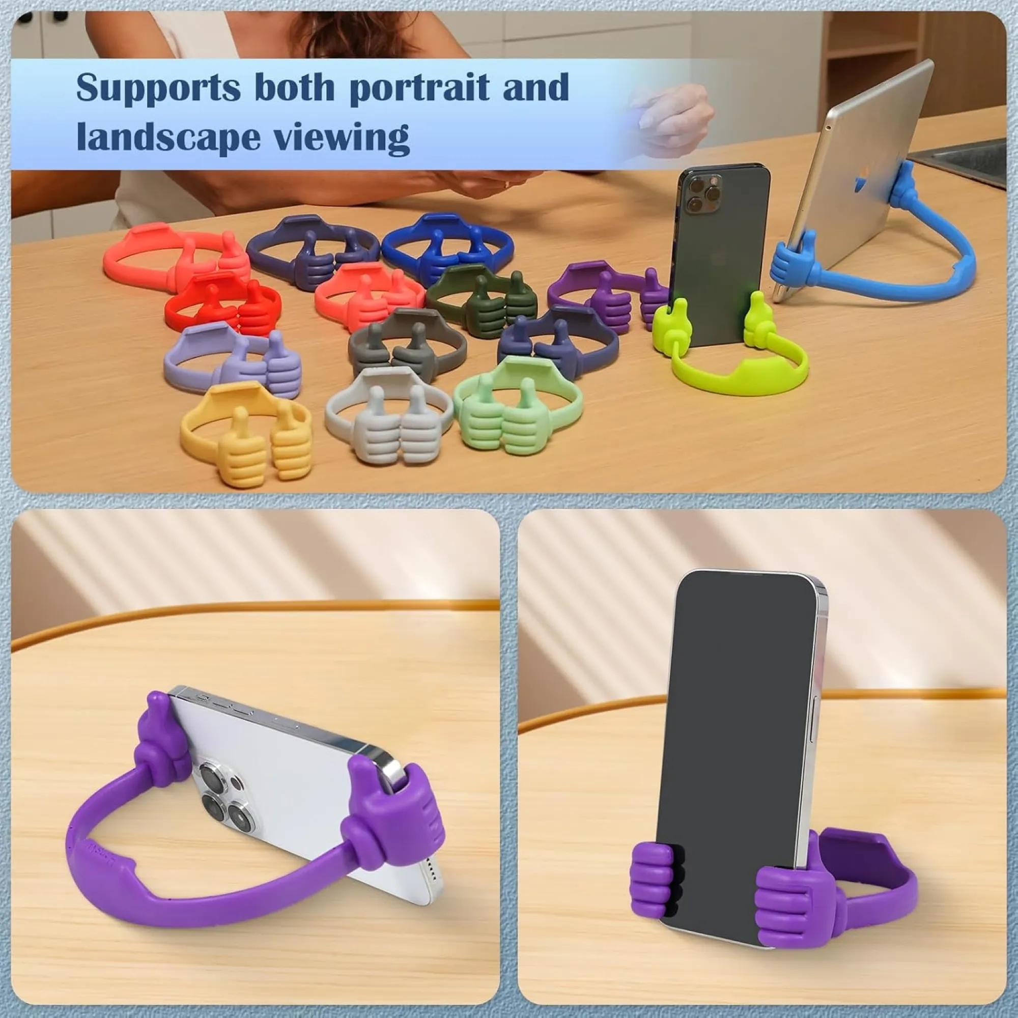Adjustable Angle Multi Sized Universal Thumb Phone Stand 5