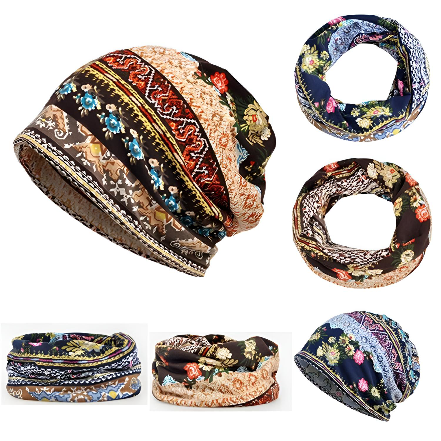 3 way Dual Layer Custom Sublimation beanie 4
