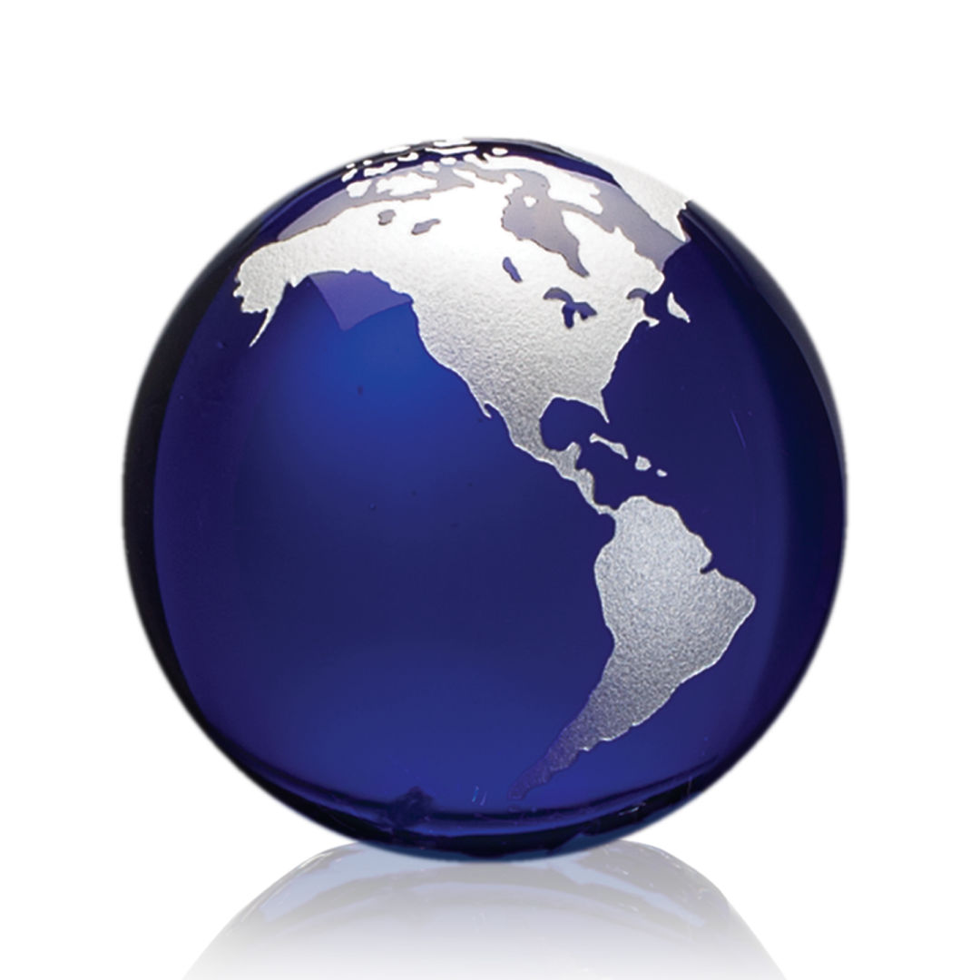 Globe Paperweight - Blue 16