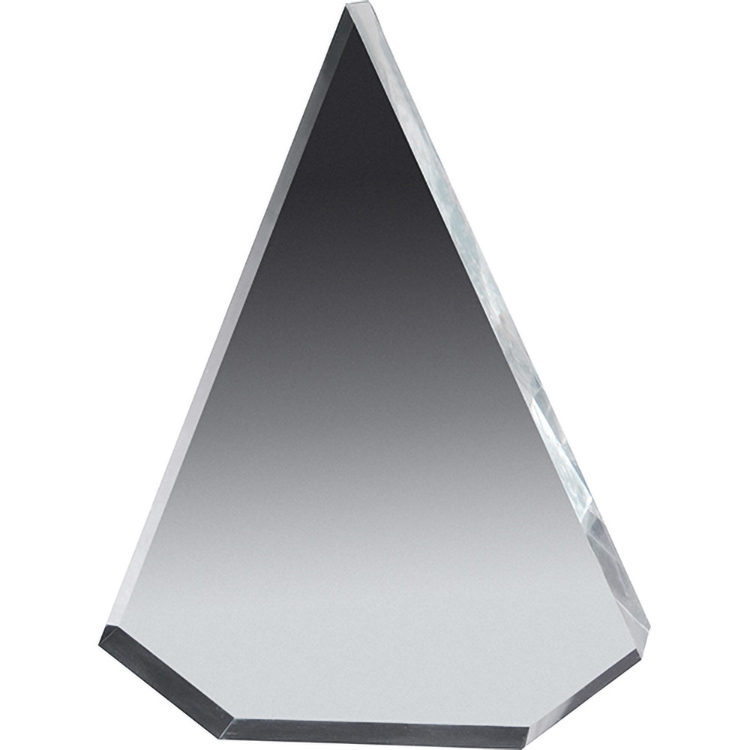 Pyramid 3/4" Thick Clear Acrylic Award (4 1/2"x 6"x 3/4") Full Colour PhotoImage 3