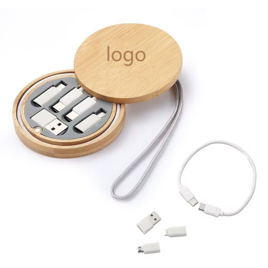 MOQ 3 pcs Multiple Cable Kit with Bamboo Box 3