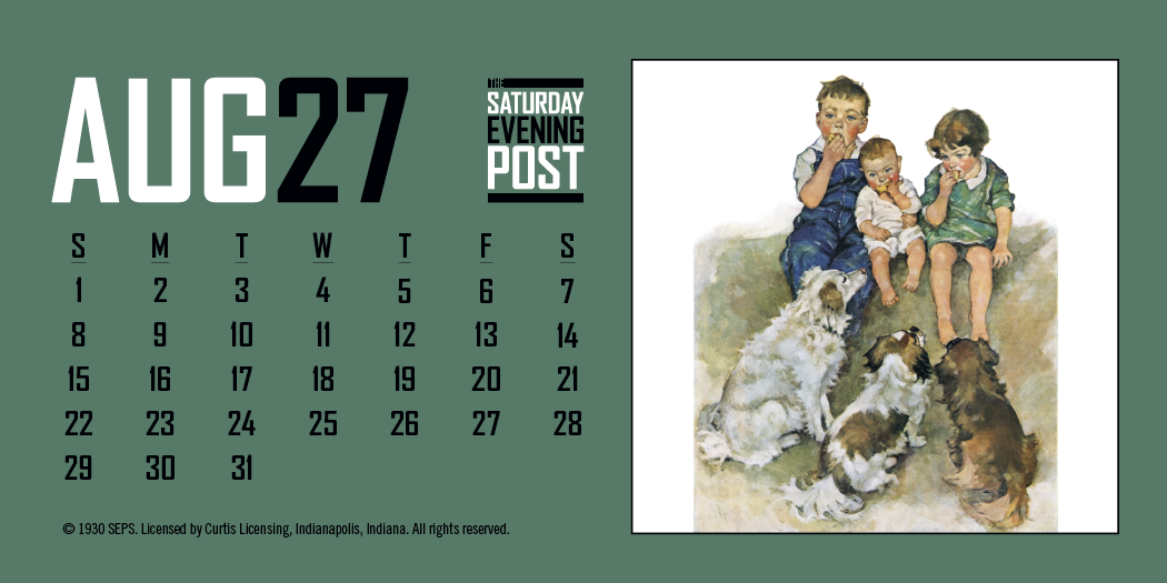 Triumph® Calendars The Saturday Evening Post Desk Calendar 18