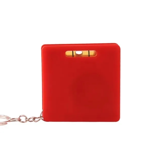 Mini Square Tape Measure Keychain - Horizontal Design 5