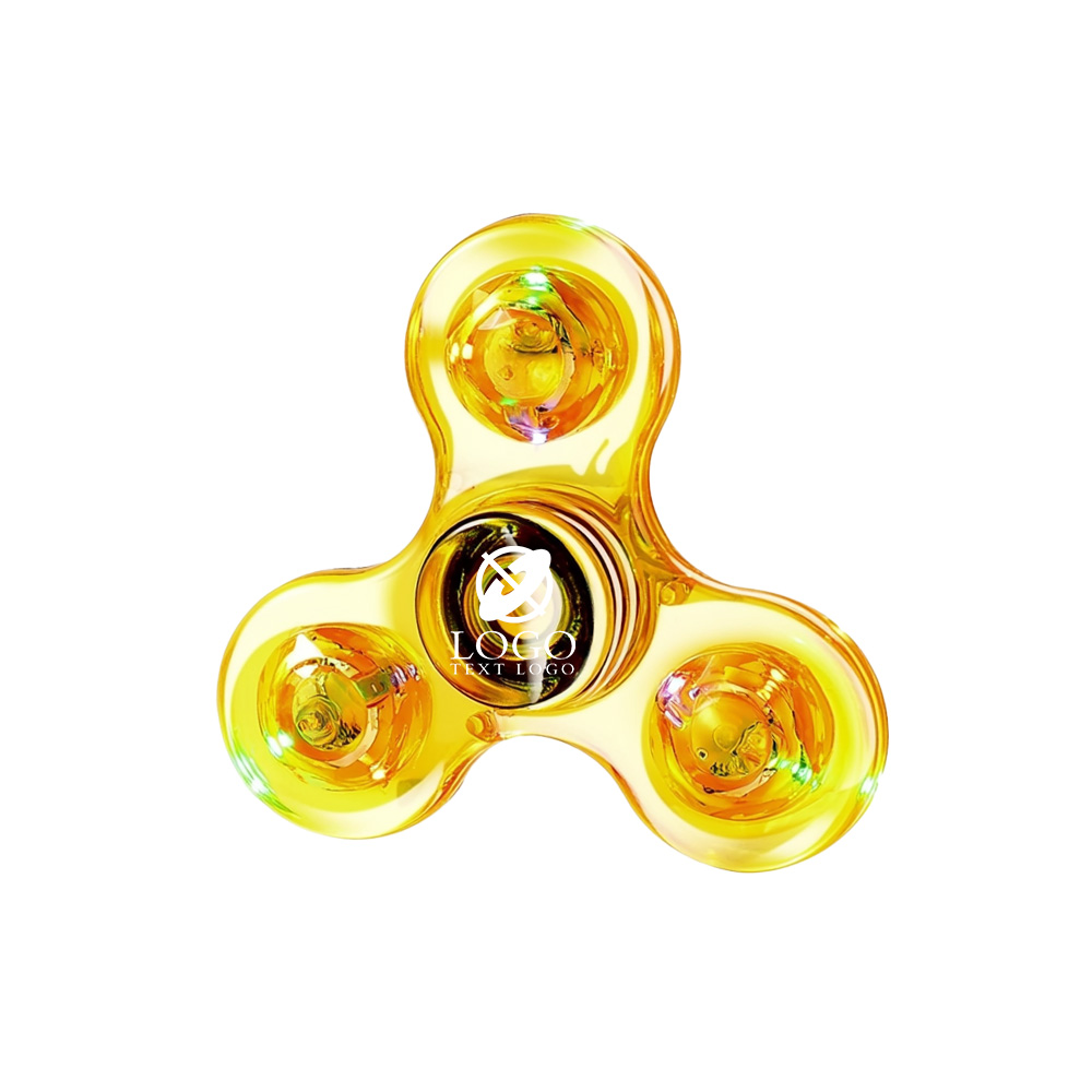 Custom Clear LED Light Fidget Spinner Toys 10