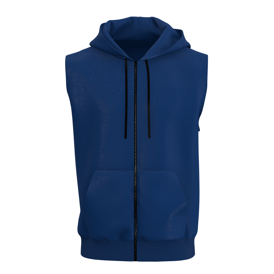 Hooded Sleeveless with zipper 2