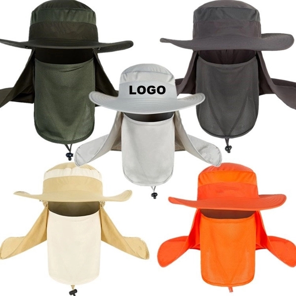 Fishing quick-drying hat with mask 2