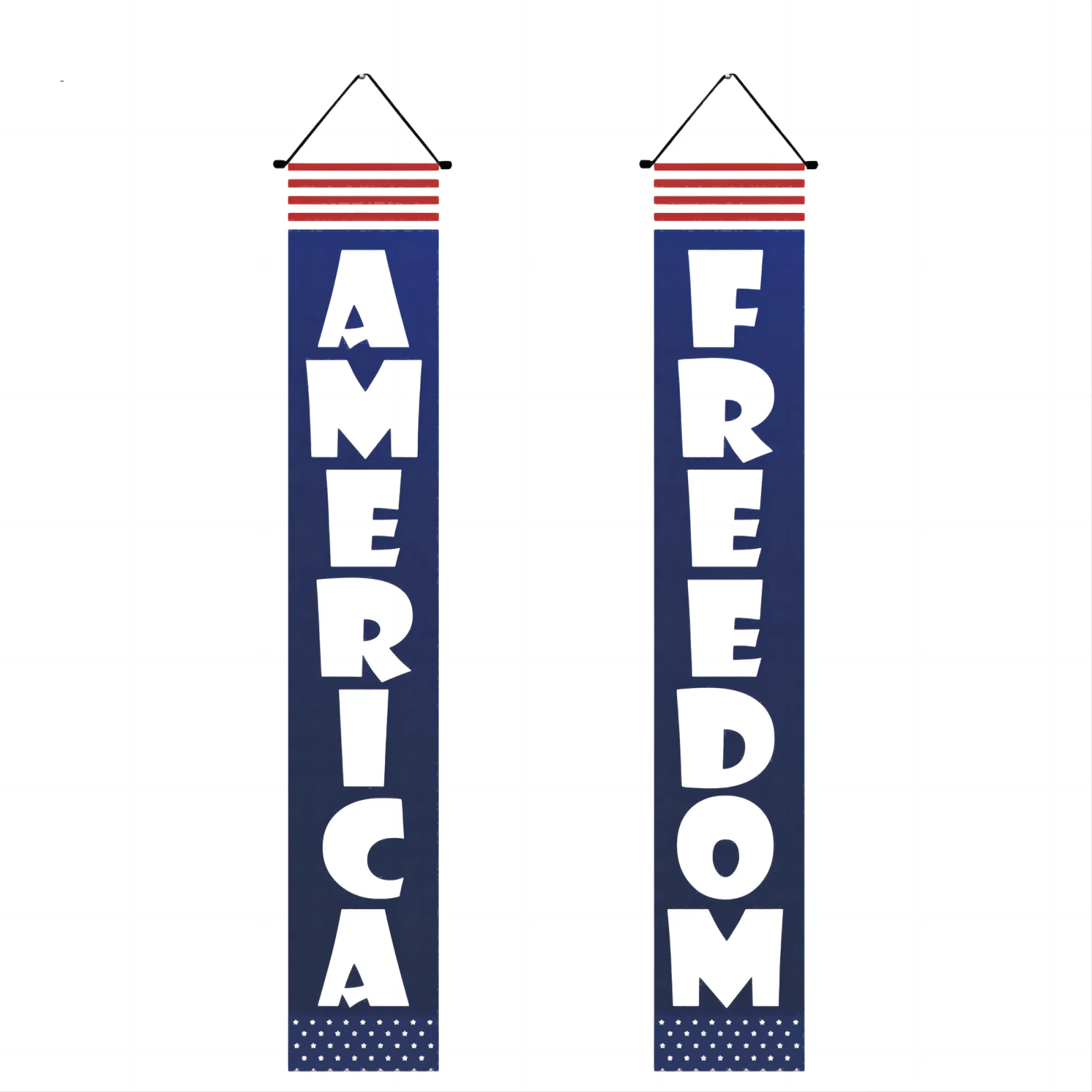 July 4th Independence Day Hanging Banners 5