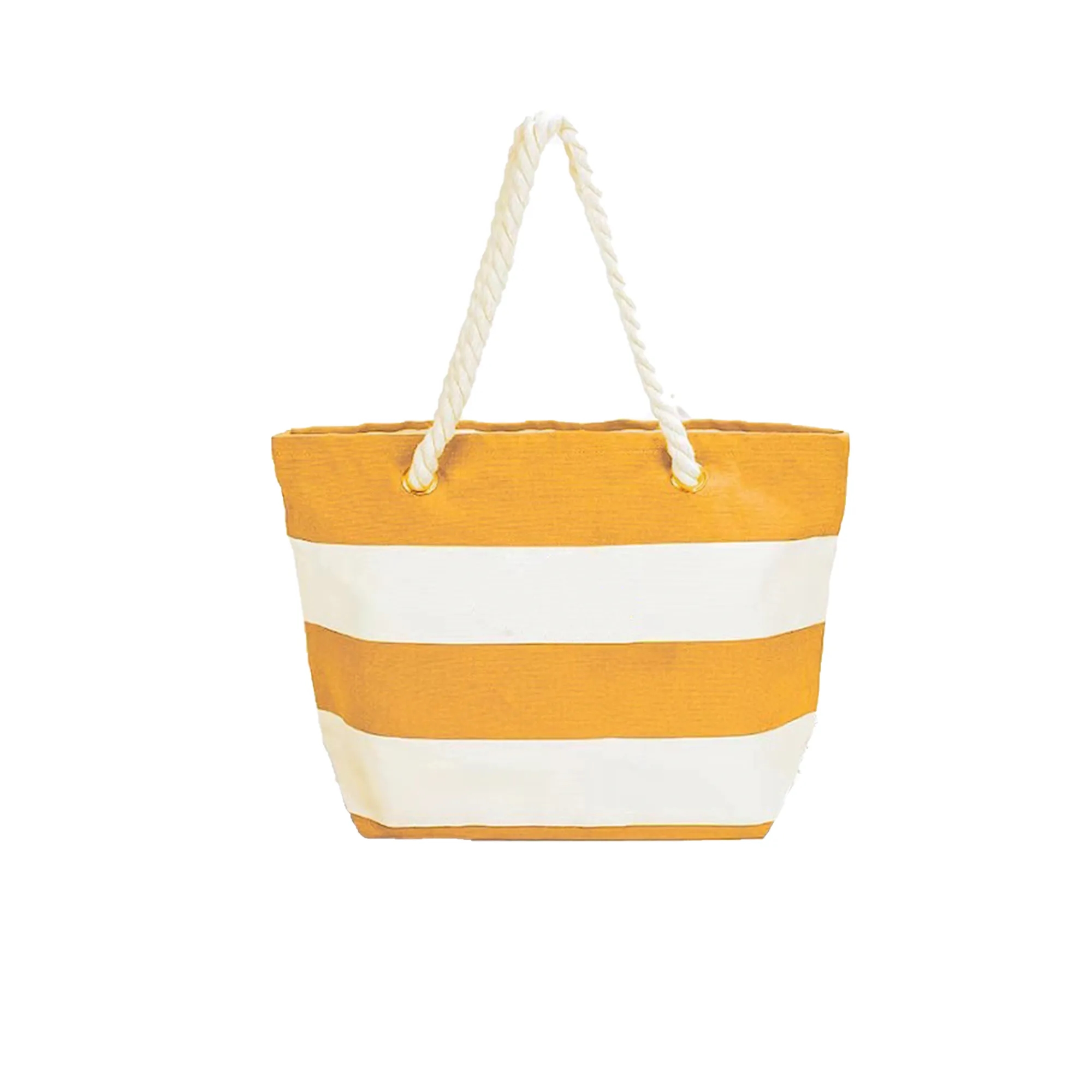 Prime Line Cotton Beach Tote Bag With Rope Handle 6