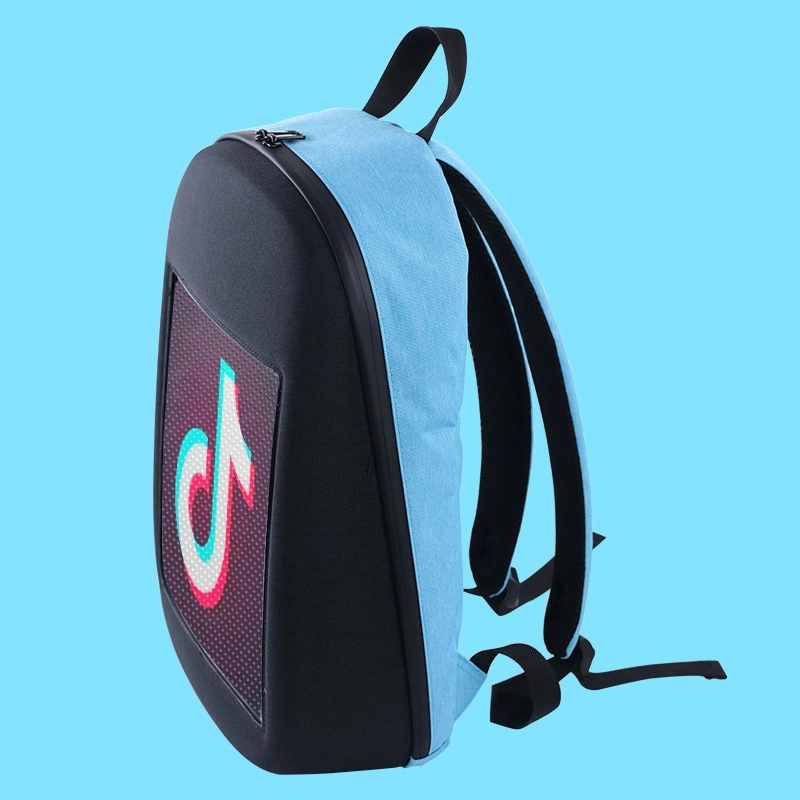 Backpack with LED advertising screen 2