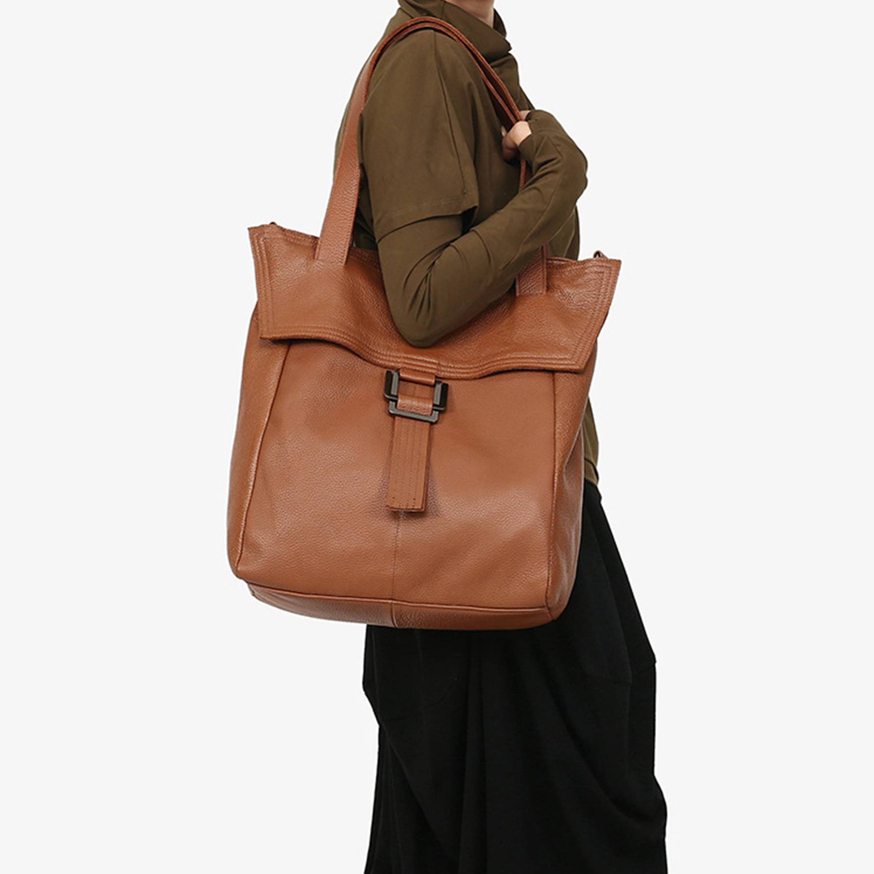 Genuine Leather Tote Shoulder Bag for Women 4