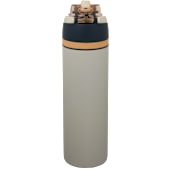 Elvin 28oz Recycled Stainless Flip Straw Bottle, custom water bottle with logo imprint 174