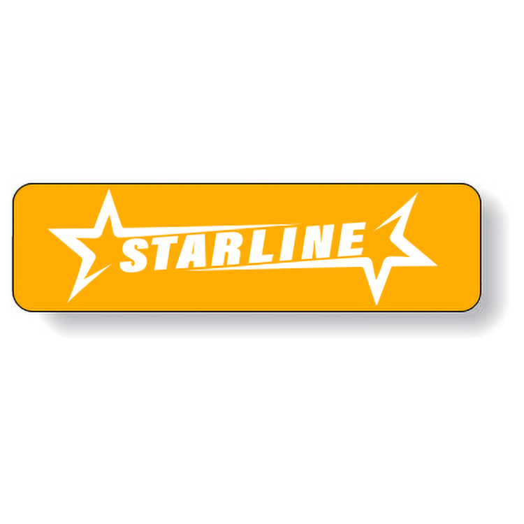 Fluorescent Orange Flexo-Printed Stock Rectangle Roll Labels (0.75"x2.75")