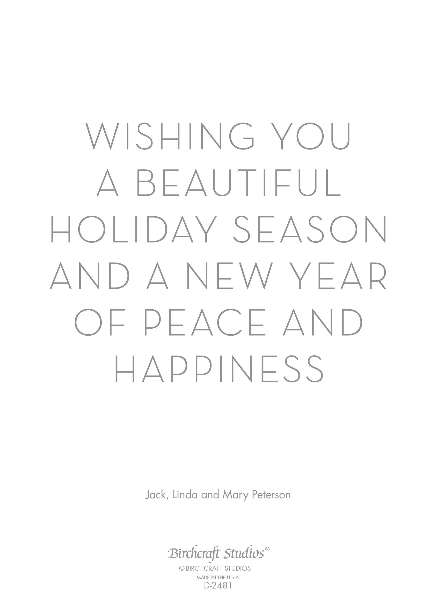 Peace.Love.Joy Holiday Photo Card 4