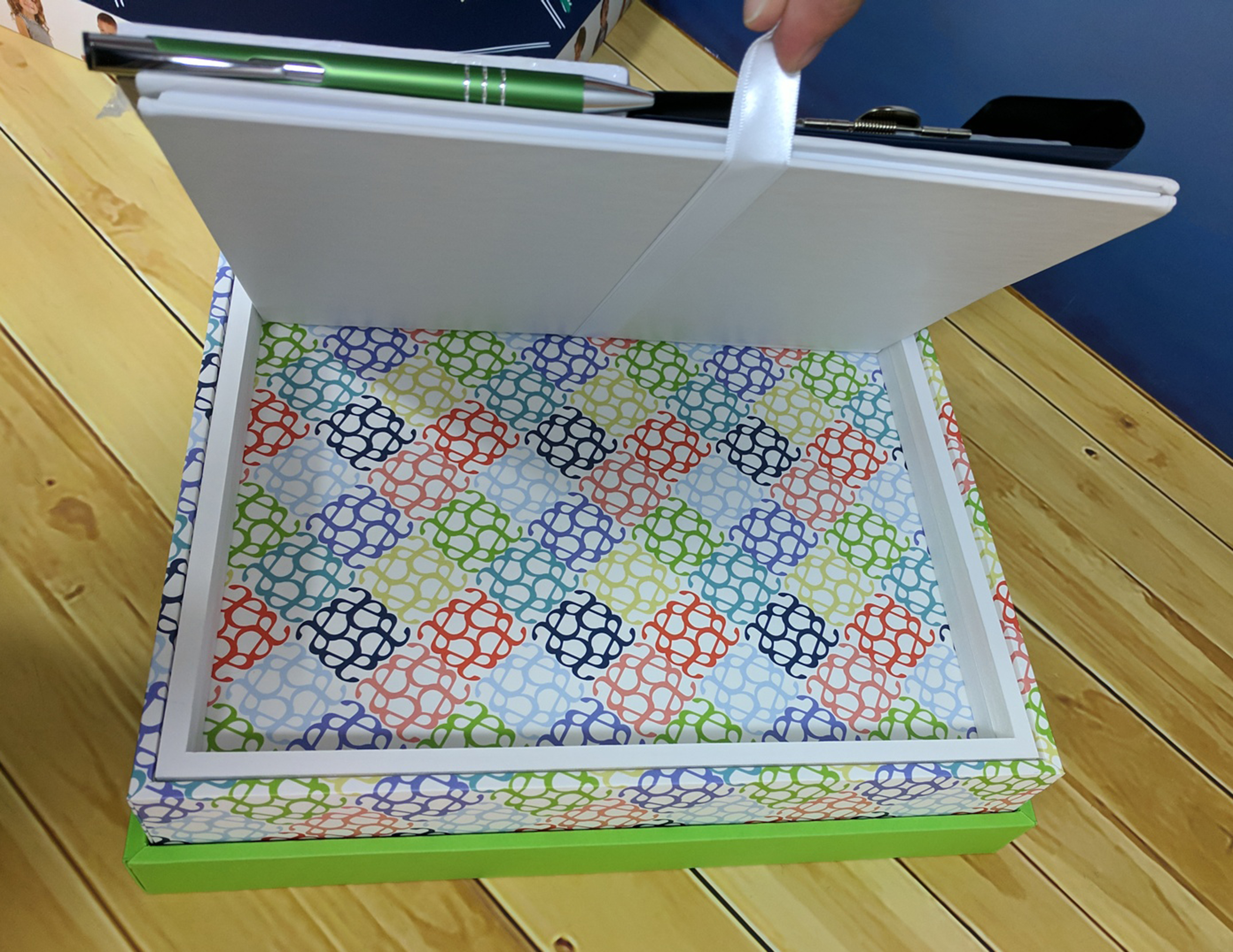Custom Printed Full Color 2-Piece Soft Touch Luxury Gift Box - 13x3.5x3 8