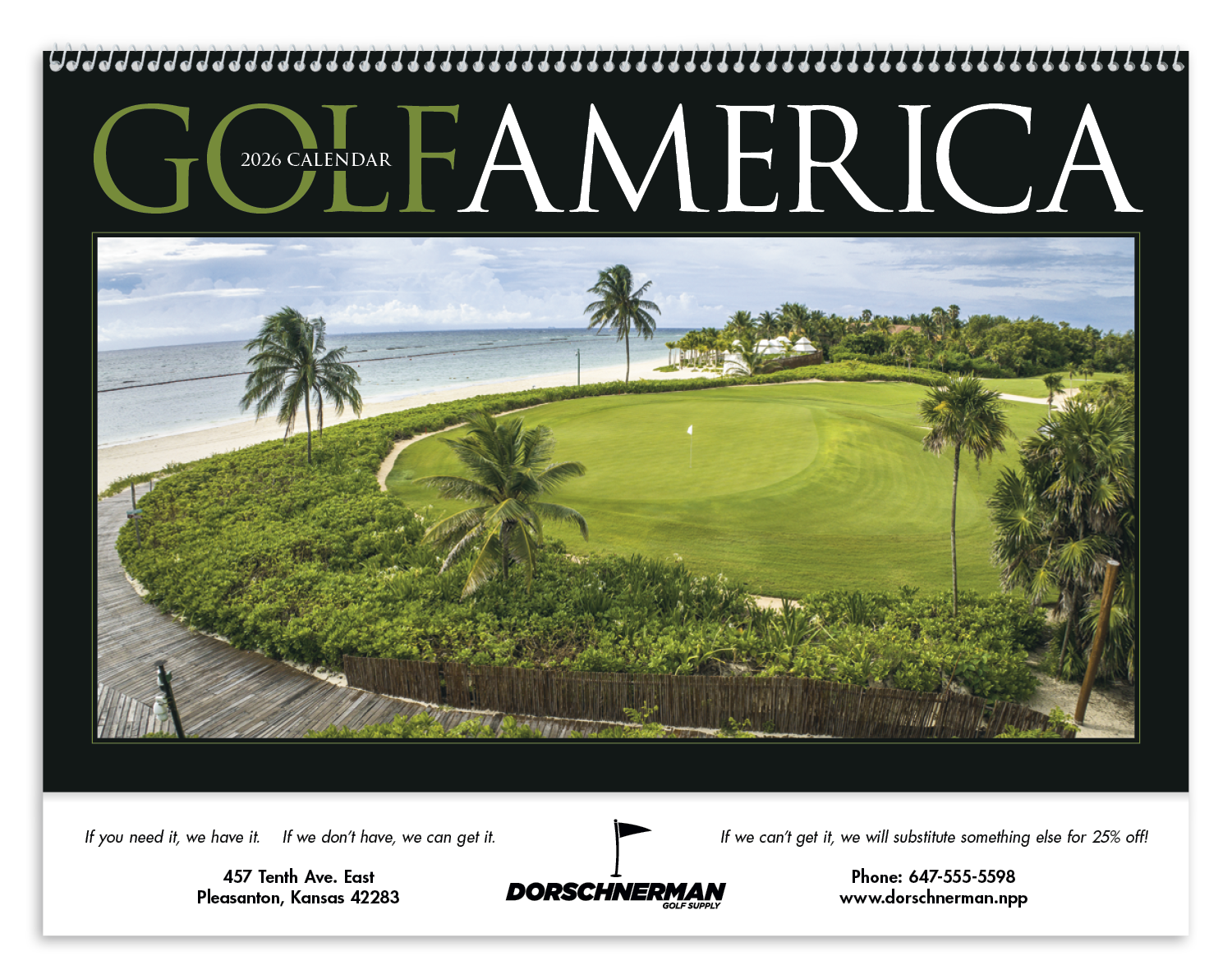 Triumph® Calendars Golf America Calendar 13