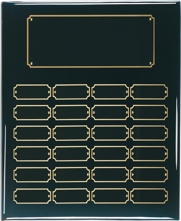 24 Plate Black Piano Finish Perpetual Plaques 2