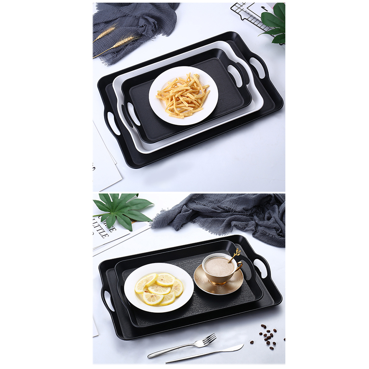 Plastic Tray with Handles 3