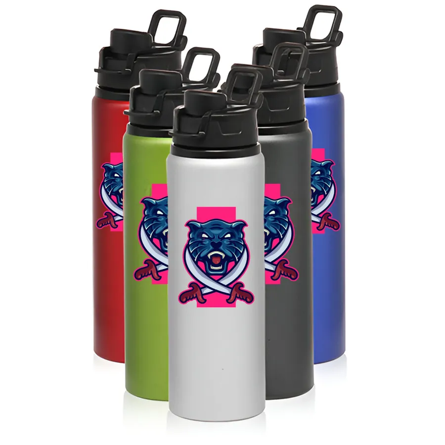 Carry Mate Aluminum Bottles with Snap Lid, custom water bottle with logo imprint 2