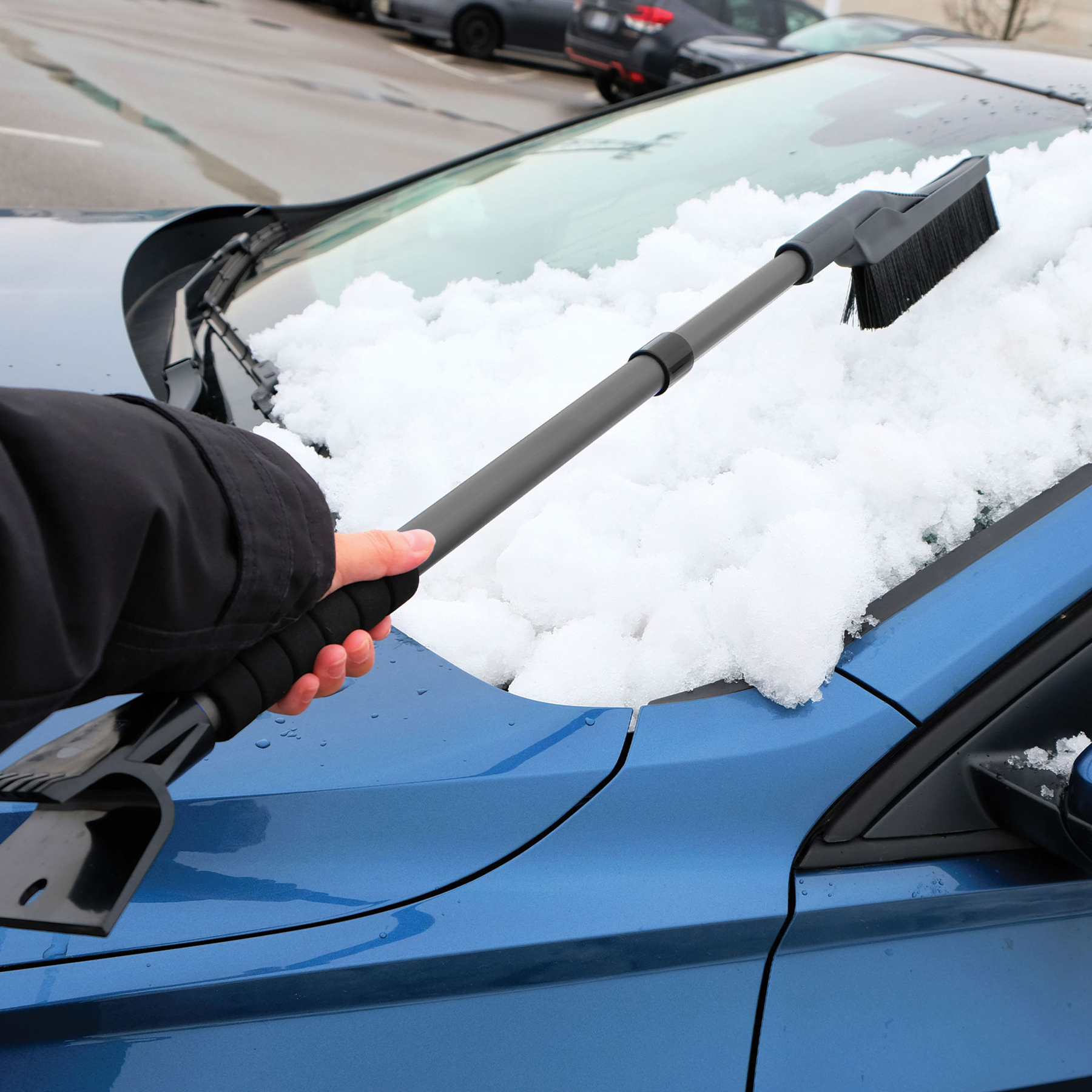 Icicle Extendable Ice Scraper/Snow Brush 1