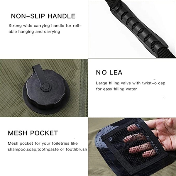 Portable Solar Shower Bag for Camping 10