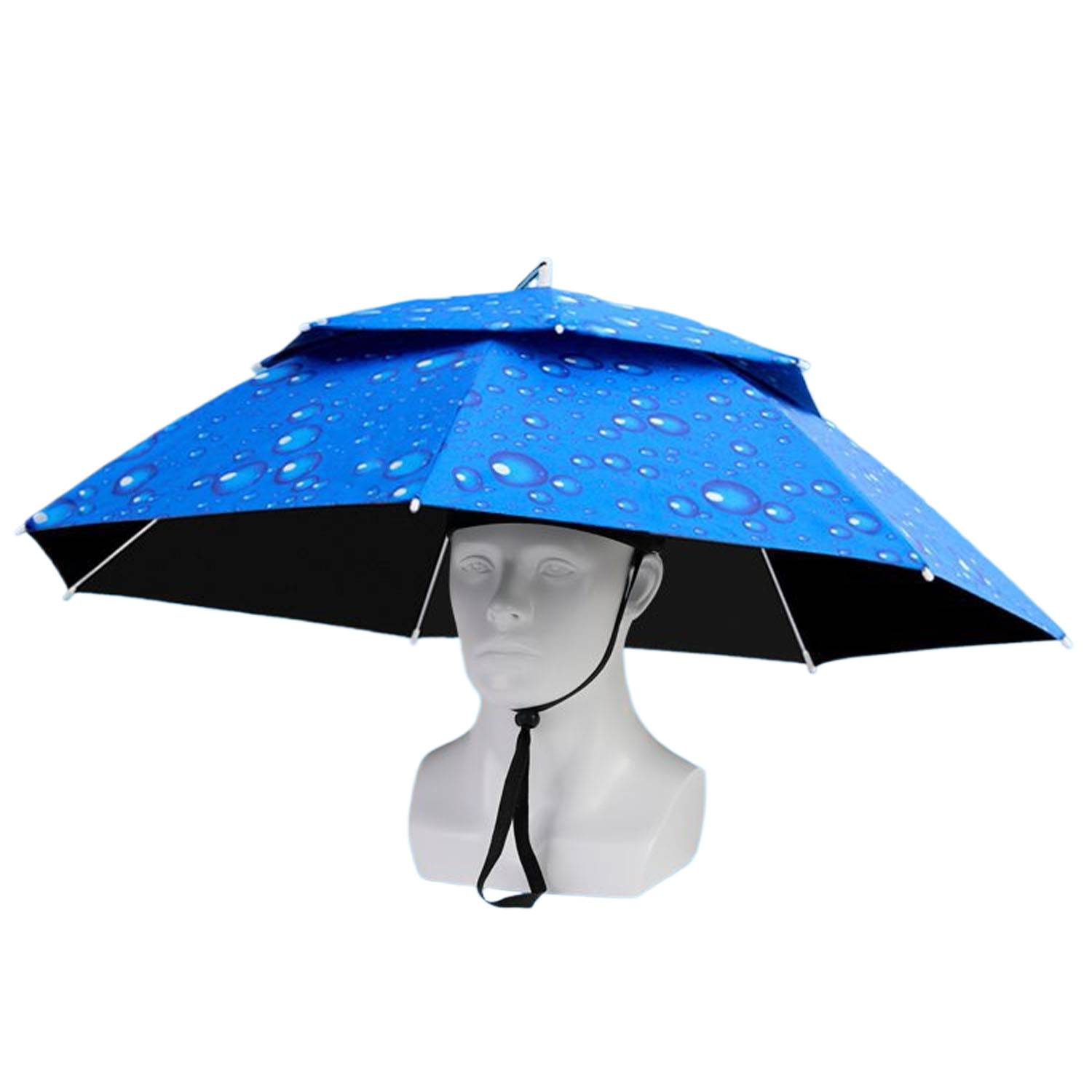 Double-Layer Adjustable Foldable Fishing Umbrella Hat 7