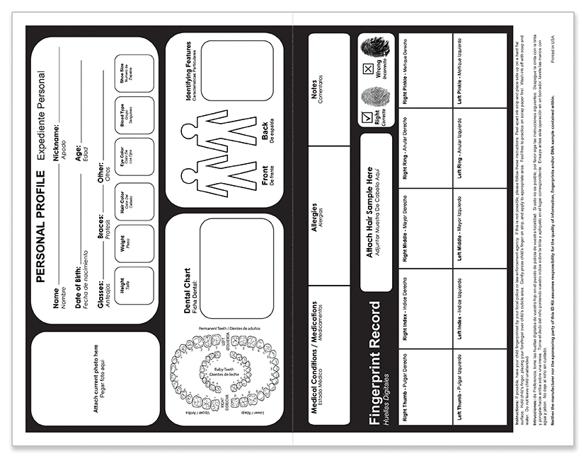 CHILD ID SAFETY KIT - Police 2
