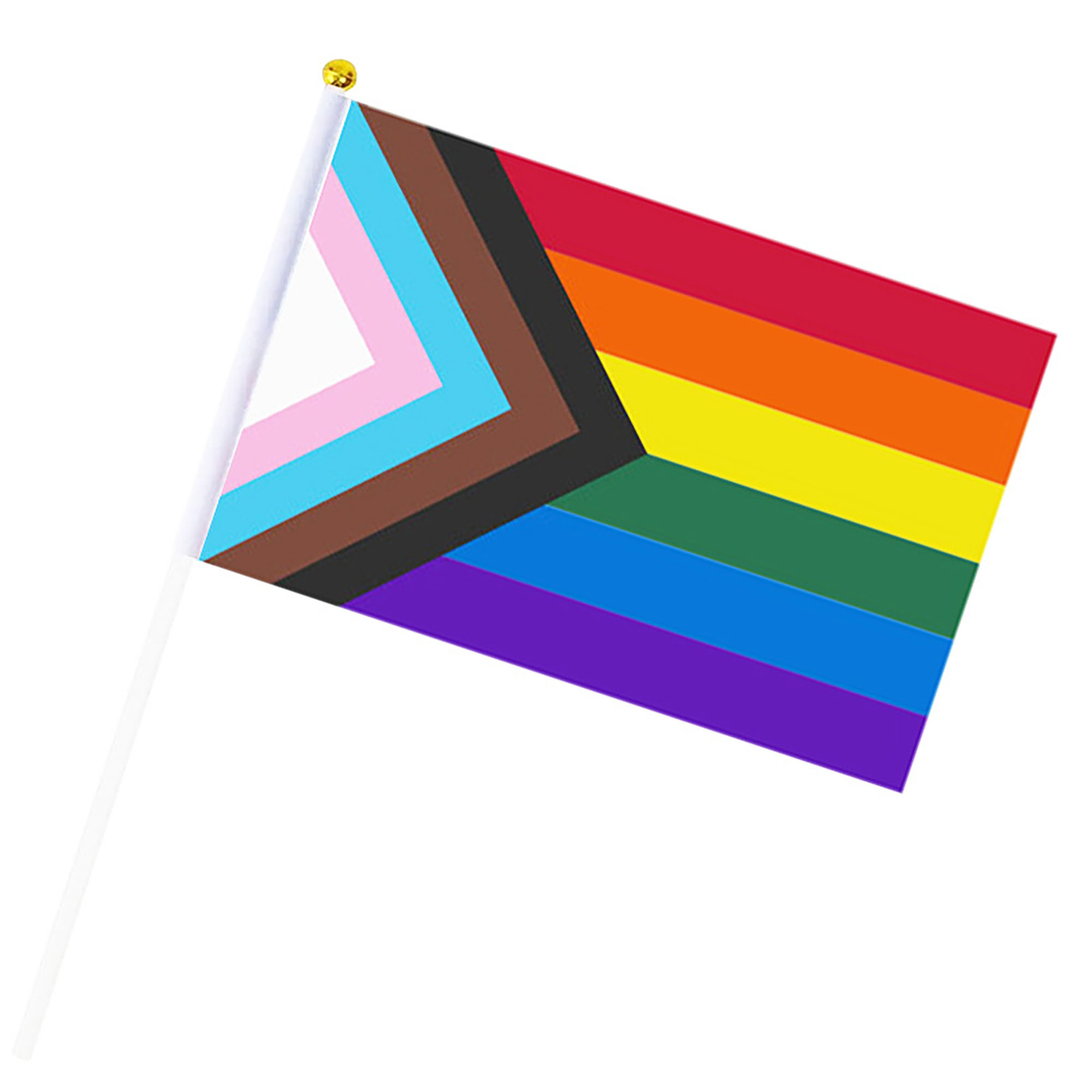 Rainbow Pride Vibrant Handheld Waving Flag 9