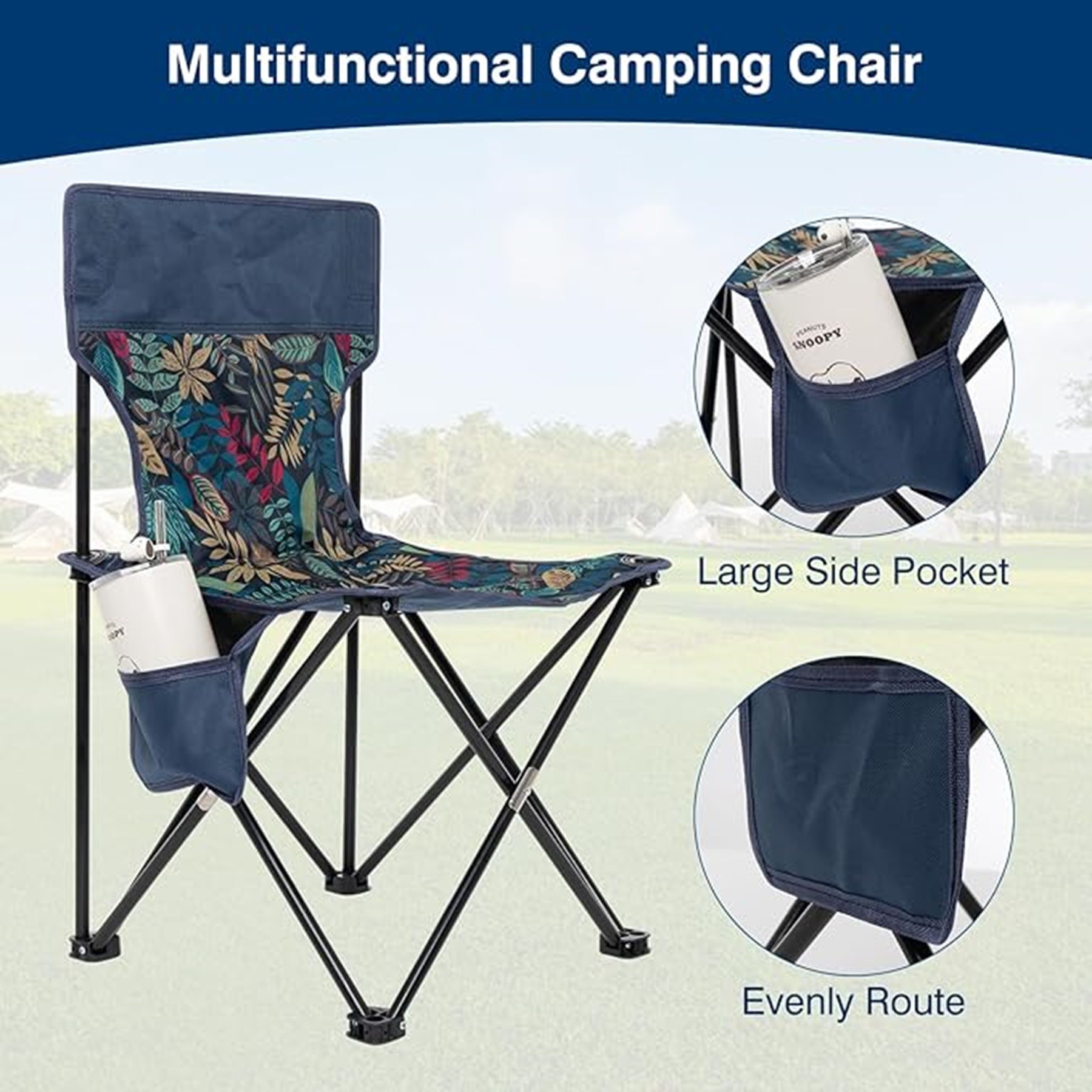 Aluminum Alloy Frame Folding Backpacking Chair 6